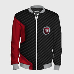 Бомбер мужской FIAT текстура метал, цвет: 3D-меланж
