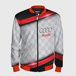 Мужской бомбер AUDI auto texture