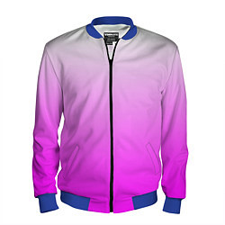 Бомбер мужской Gradient color pink, цвет: 3D-синий