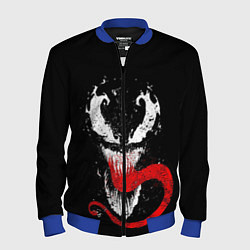 Бомбер мужской Лицо Венома, цвет: 3D-синий