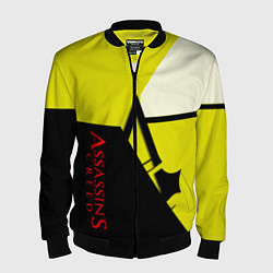Бомбер мужской Assassins Creed geometry logo, цвет: 3D-черный