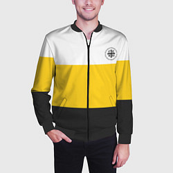 Бомбер мужской Когда была свободна Русь - НИКА, цвет: 3D-черный — фото 2