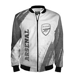 Мужской бомбер Arsenal - white gradient вертикально