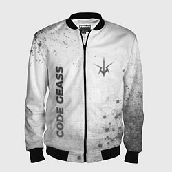 Бомбер мужской Code Geass - white gradient вертикально, цвет: 3D-черный