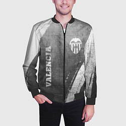 Бомбер мужской Valencia - grey gradient вертикально, цвет: 3D-черный — фото 2
