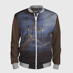 Бомбер мужской Замок принцессы, цвет: 3D-меланж
