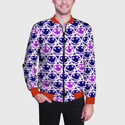 Бомбер мужской Nirvana neon smile, цвет: 3D-красный — фото 2