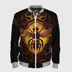 Бомбер мужской Золотая пчела, цвет: 3D-меланж