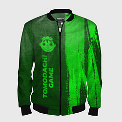 Бомбер мужской Tomodachi Game - green gradient по-вертикали, цвет: 3D-черный