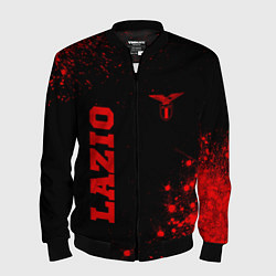 Бомбер мужской Lazio - red gradient вертикально, цвет: 3D-черный