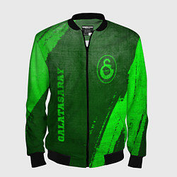 Бомбер мужской Galatasaray - green gradient вертикально, цвет: 3D-черный