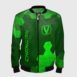 Бомбер мужской Changan - green gradient вертикально, цвет: 3D-черный