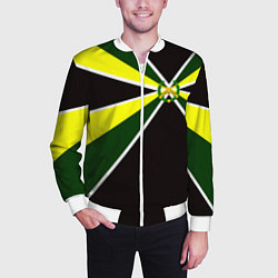 Бомбер мужской Мотострелковые войска: лавры, цвет: 3D-белый — фото 2