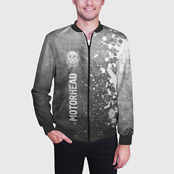 Бомбер мужской Motorhead - grey gradient по-вертикали, цвет: 3D-черный — фото 2
