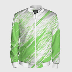 Бомбер мужской Light green, цвет: 3D-белый
