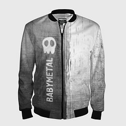 Бомбер мужской Babymetal - grey gradient по-вертикали, цвет: 3D-черный