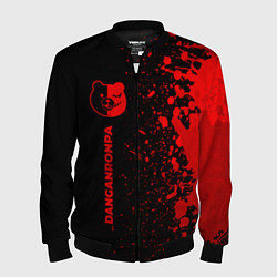 Бомбер мужской Danganronpa - red gradient по-вертикали, цвет: 3D-черный