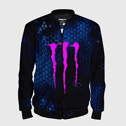 Бомбер мужской Monster energy броня, цвет: 3D-черный