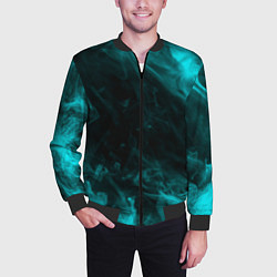 Бомбер мужской Neon smoke, цвет: 3D-черный — фото 2