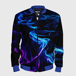 Бомбер мужской Color blue pink, цвет: 3D-синий
