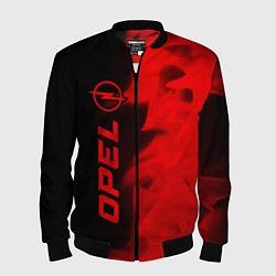 Бомбер мужской Opel - red gradient по-вертикали, цвет: 3D-черный