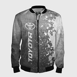 Бомбер мужской Toyota - grey gradient по-вертикали, цвет: 3D-черный