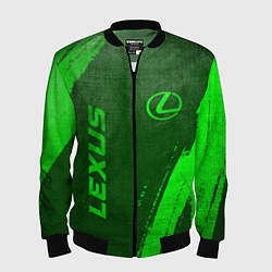 Бомбер мужской Lexus - green gradient вертикально, цвет: 3D-черный
