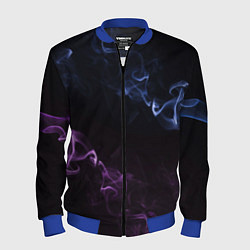 Мужской бомбер Color black blue pink