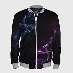 Мужской бомбер Color black blue pink