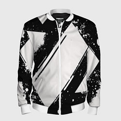 Мужской бомбер Color black white