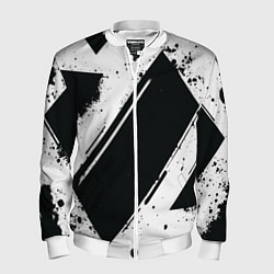 Мужской бомбер Color black white
