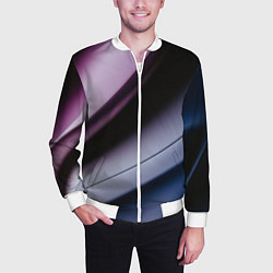 Бомбер мужской Multicoloured, цвет: 3D-белый — фото 2