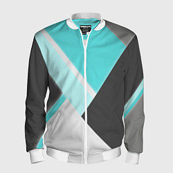 Бомбер мужской Color black blue, цвет: 3D-белый