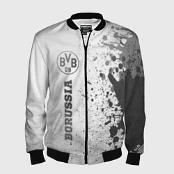 Бомбер мужской Borussia - white gradient по-вертикали, цвет: 3D-черный