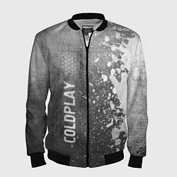 Бомбер мужской Coldplay - grey gradient по-вертикали, цвет: 3D-черный