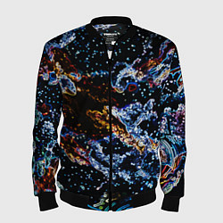 Мужской бомбер Звёздно-кислотная абстракция