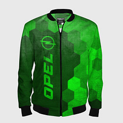 Бомбер мужской Opel - green gradient по-вертикали, цвет: 3D-черный