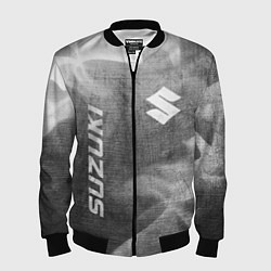 Бомбер мужской Suzuki - grey gradient вертикально, цвет: 3D-черный