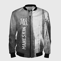 Бомбер мужской Maneskin - grey gradient по-вертикали, цвет: 3D-черный