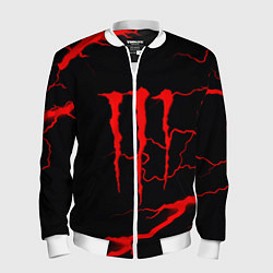 Бомбер мужской Monster energy storm red, цвет: 3D-белый