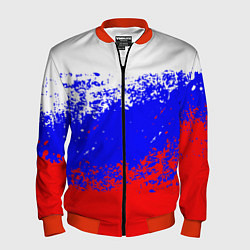 Бомбер мужской Патриот - флаг, цвет: 3D-красный