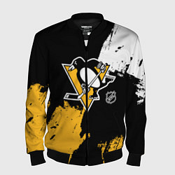 Мужской бомбер Питтсбург Пингвинз - брызги