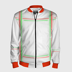 Мужской бомбер Neon light green red