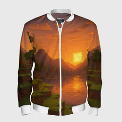 Мужской бомбер Закат - Minecraft