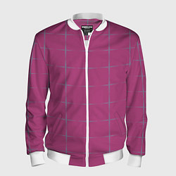 Мужской бомбер Color pink stripes