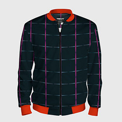 Мужской бомбер Color black stripes