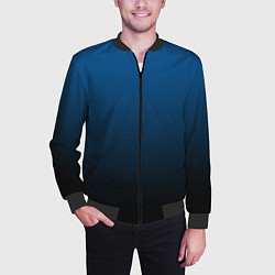 Бомбер мужской Лазурит тёмно-синий, цвет: 3D-черный — фото 2