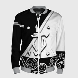 Бомбер мужской Doom стильная геометрия, цвет: 3D-меланж
