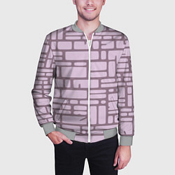 Бомбер мужской Кирпичная кладка, цвет: 3D-меланж — фото 2