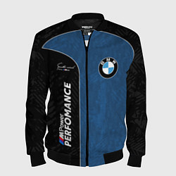 Бомбер мужской BMW Performance Power, цвет: 3D-черный